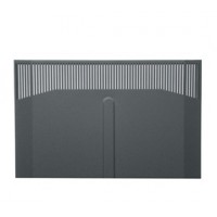 SOLID FRONT DOOR, FITS 25 SPACE BGR SERIES RACKS, BLACK FINISH
